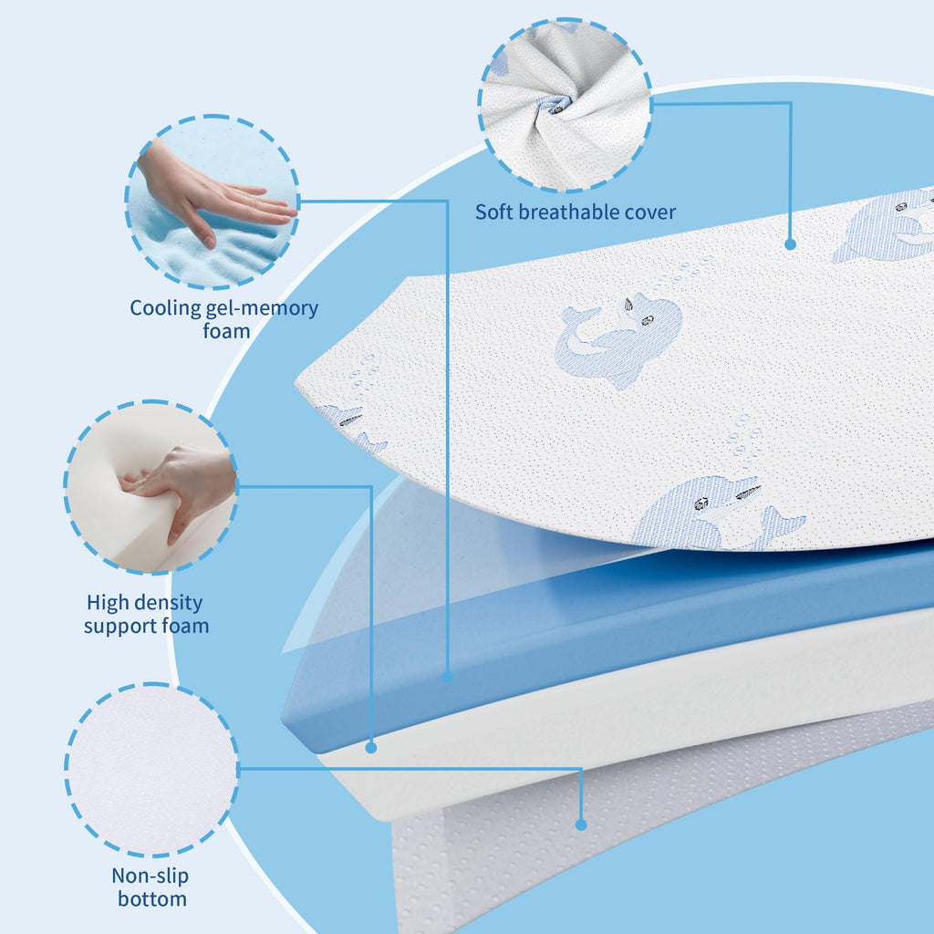 Double-Sided Memory Foam Portable Mattress R268998