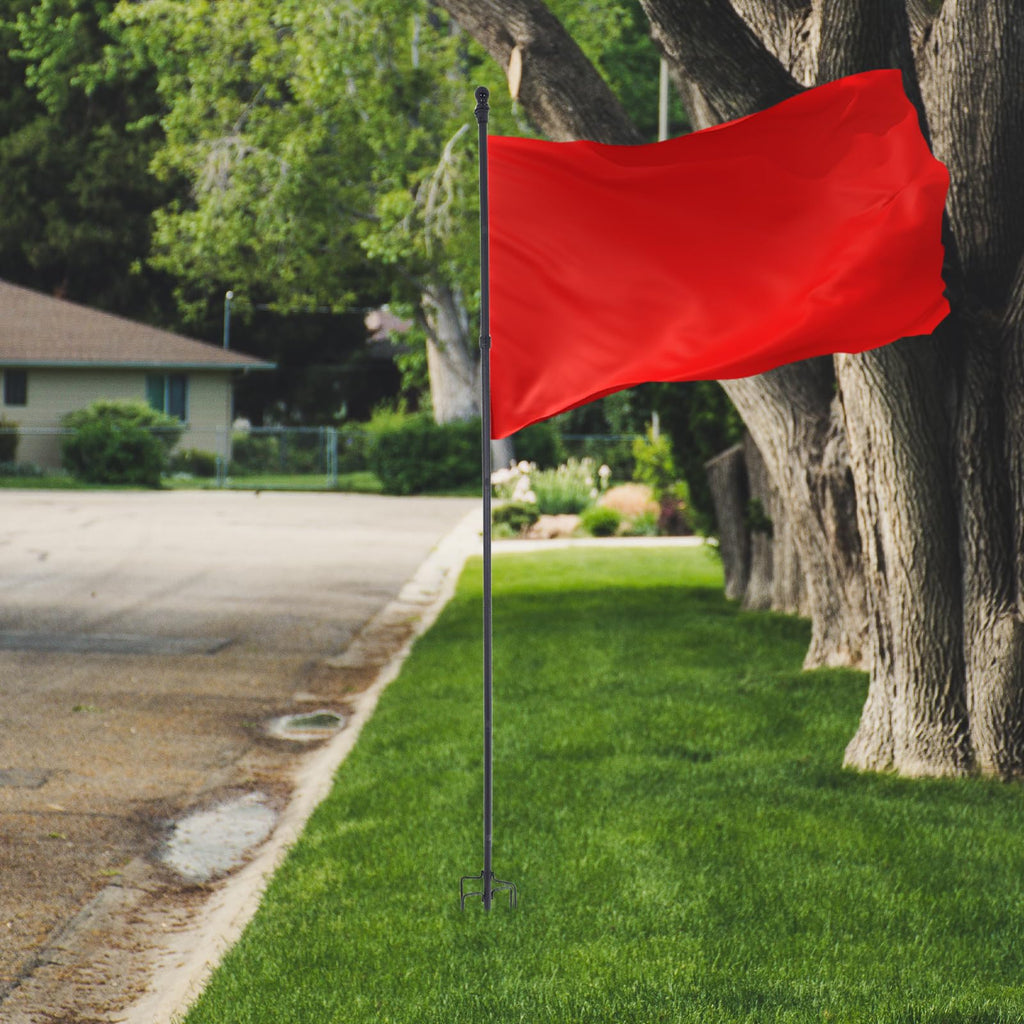 Stainless Steel In Ground Flag Pole with 5 Prongs Base O609