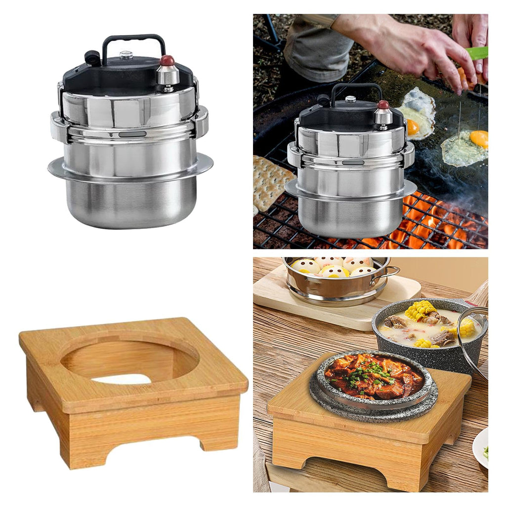 Small Pressure Cookers with Wooden T129
