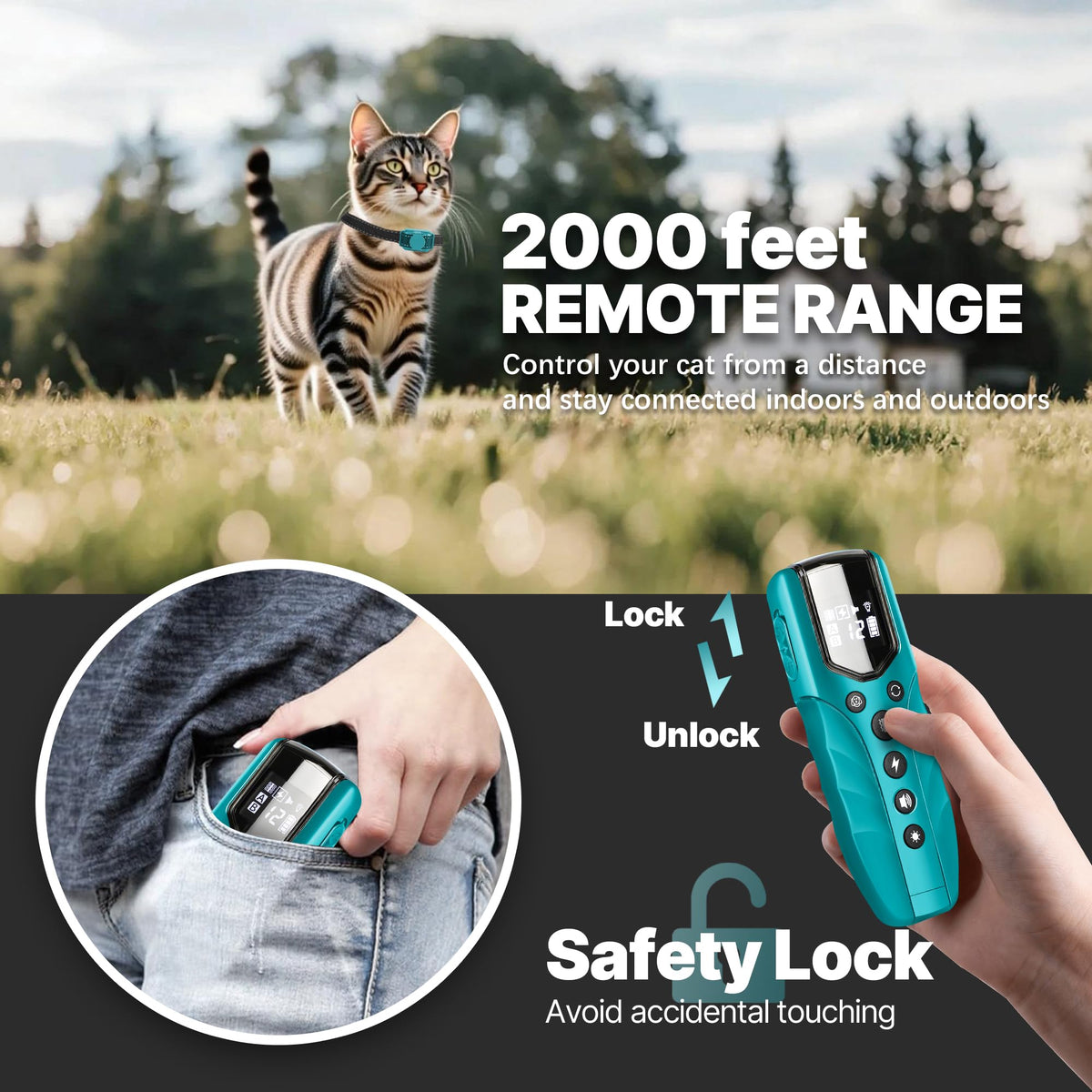 Small Cat Training Collar with Remote G16020