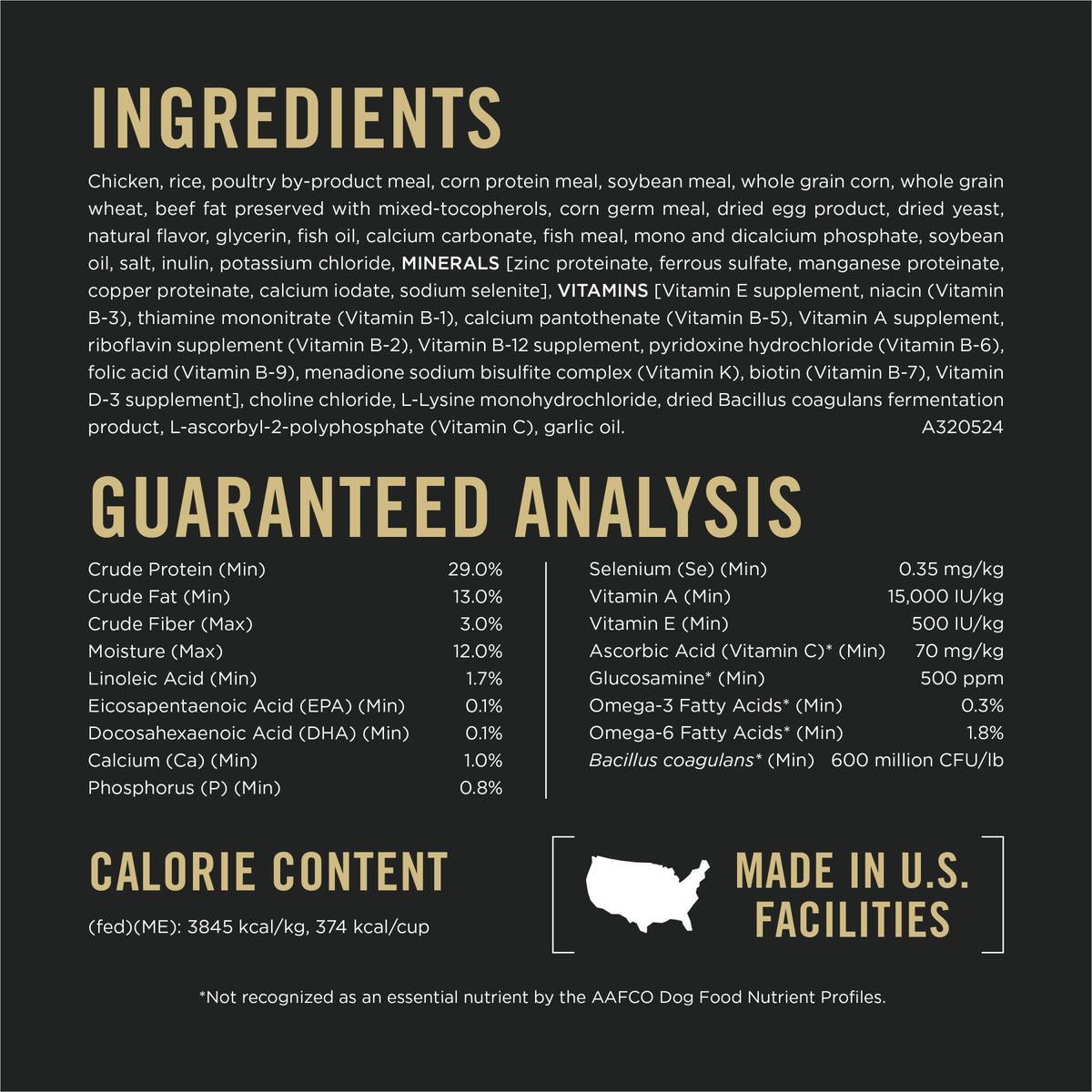 Chicken and Rice Dog Food 34 lb D738817