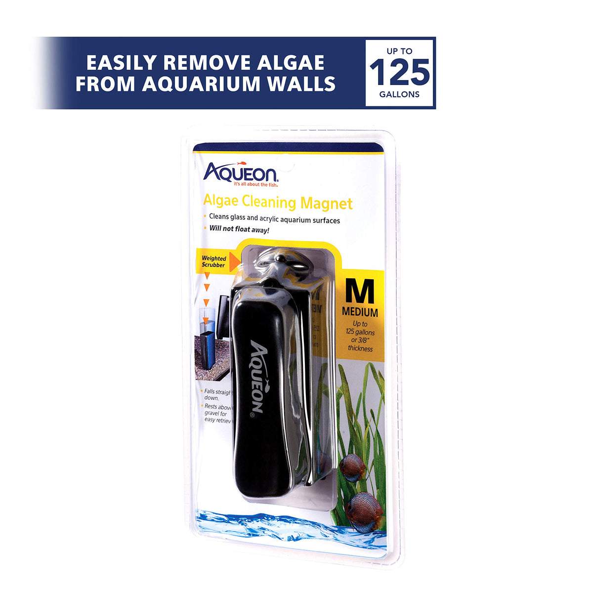 Aquarium Algae Scraper Magnetic Glass Cleaner Y551