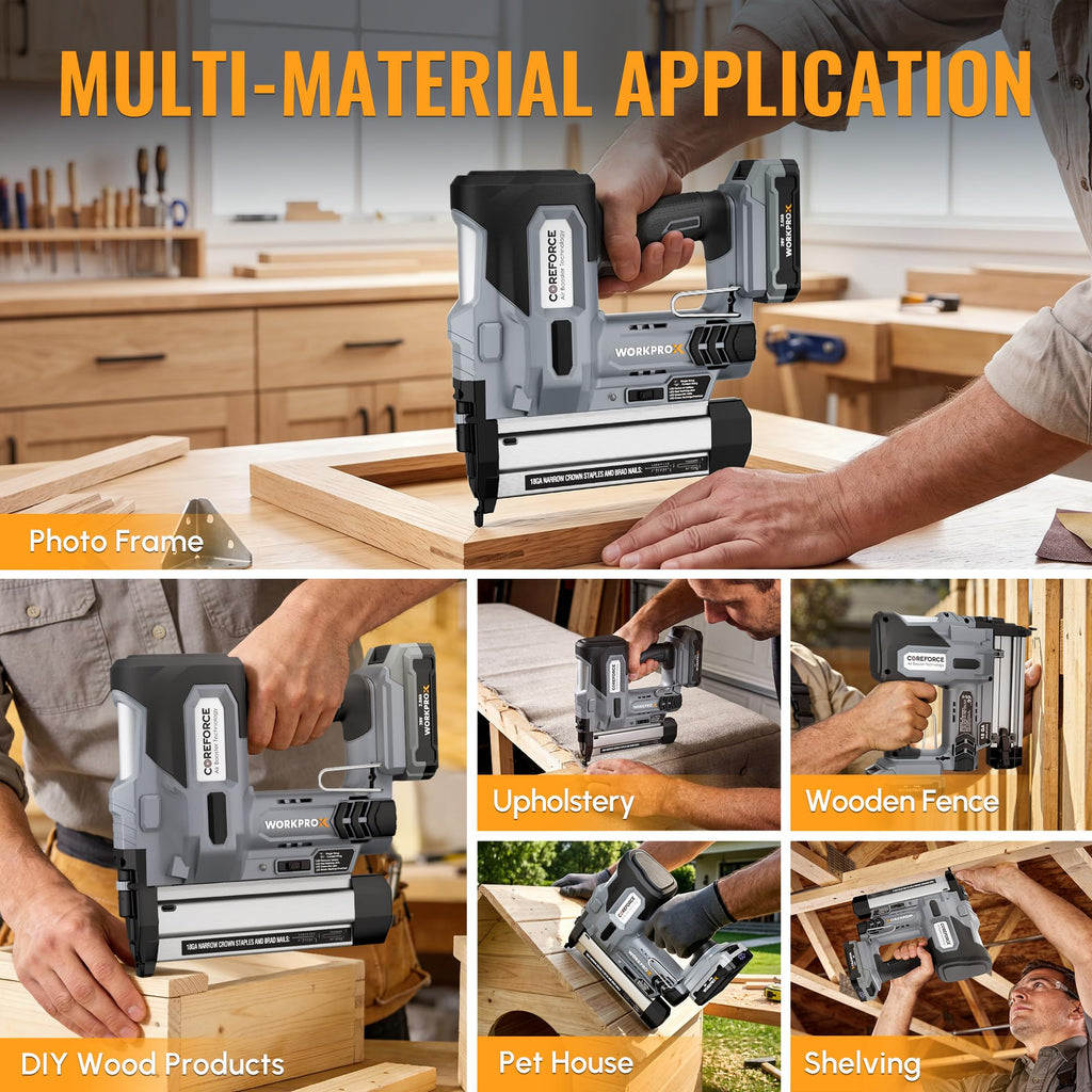 20V Cordless 18 Gauge 2-in-1 Nail & Staple Gun R12966
