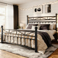 Black Queen Size Metal Bed Frame L1881