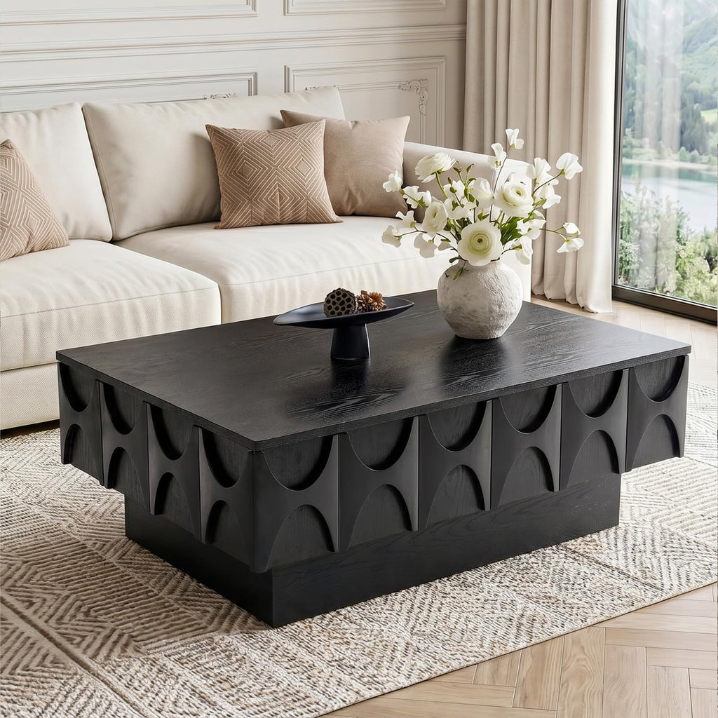Black Coffee Table with Hidden Storage K22764
