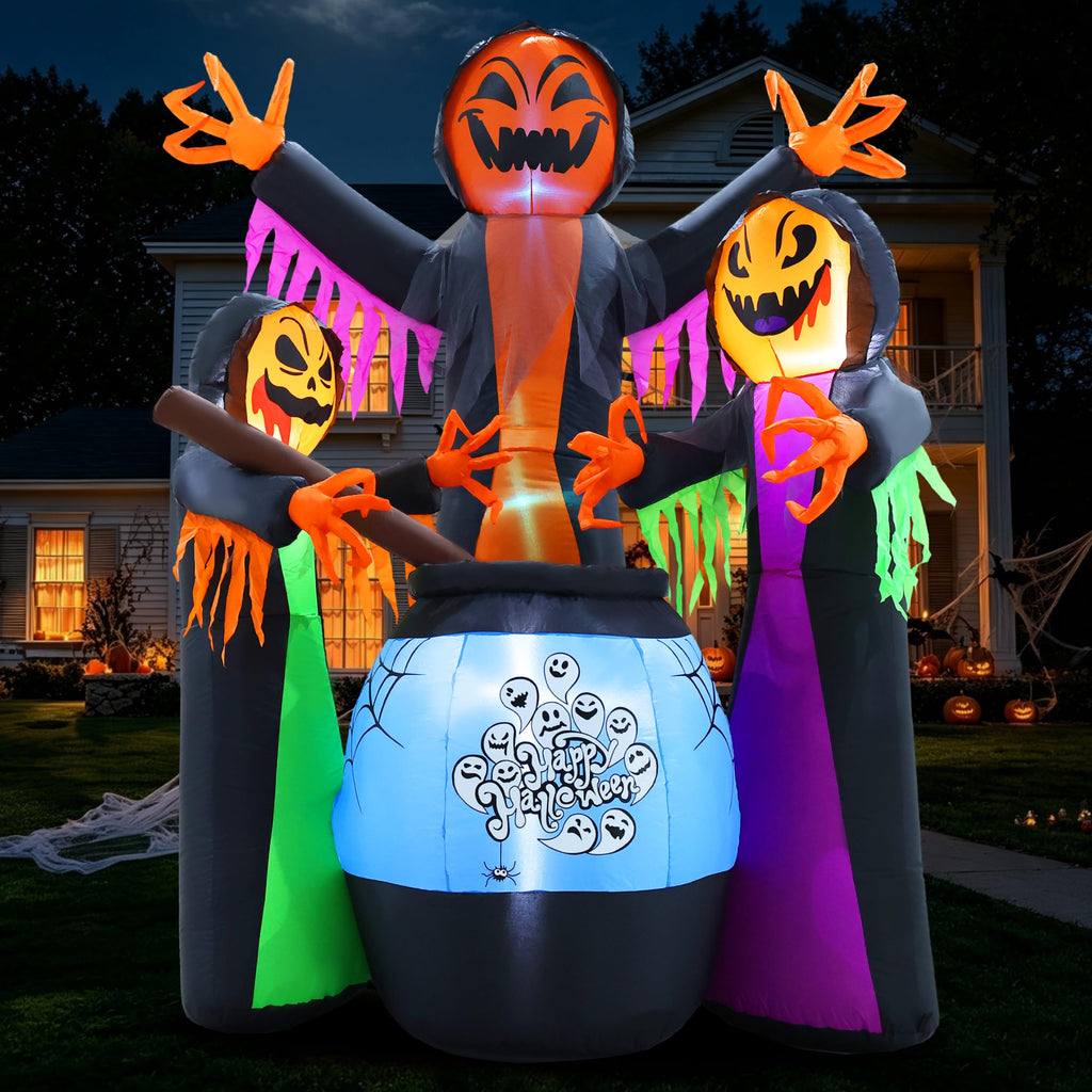 8FT Halloween Inflatable with Light Yard Decor A7637