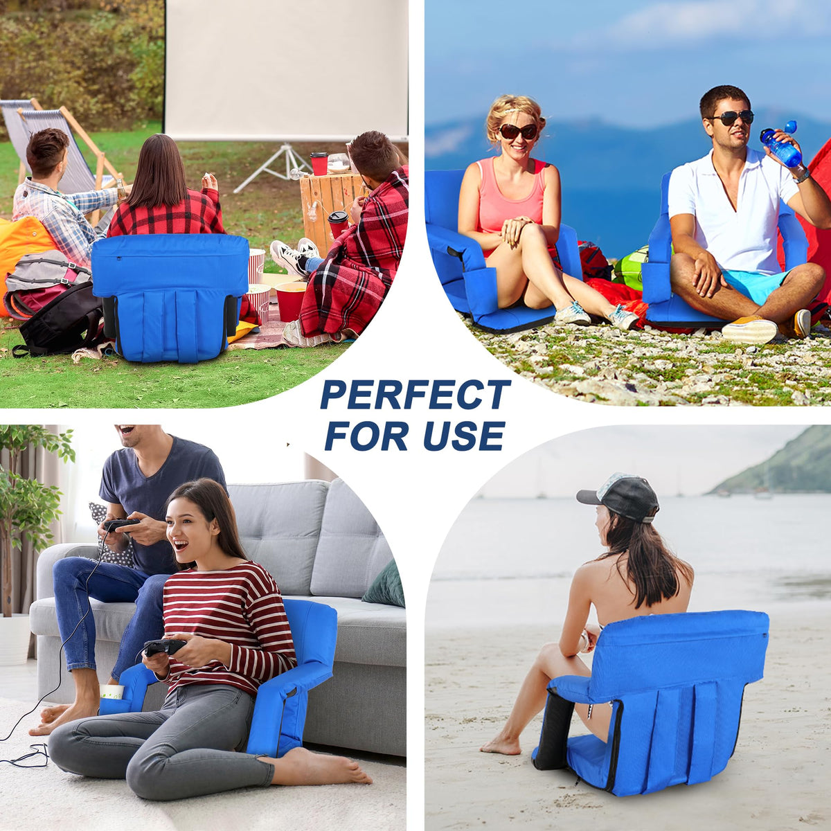 Stadium Seat with Back Support, 2 PCS D823