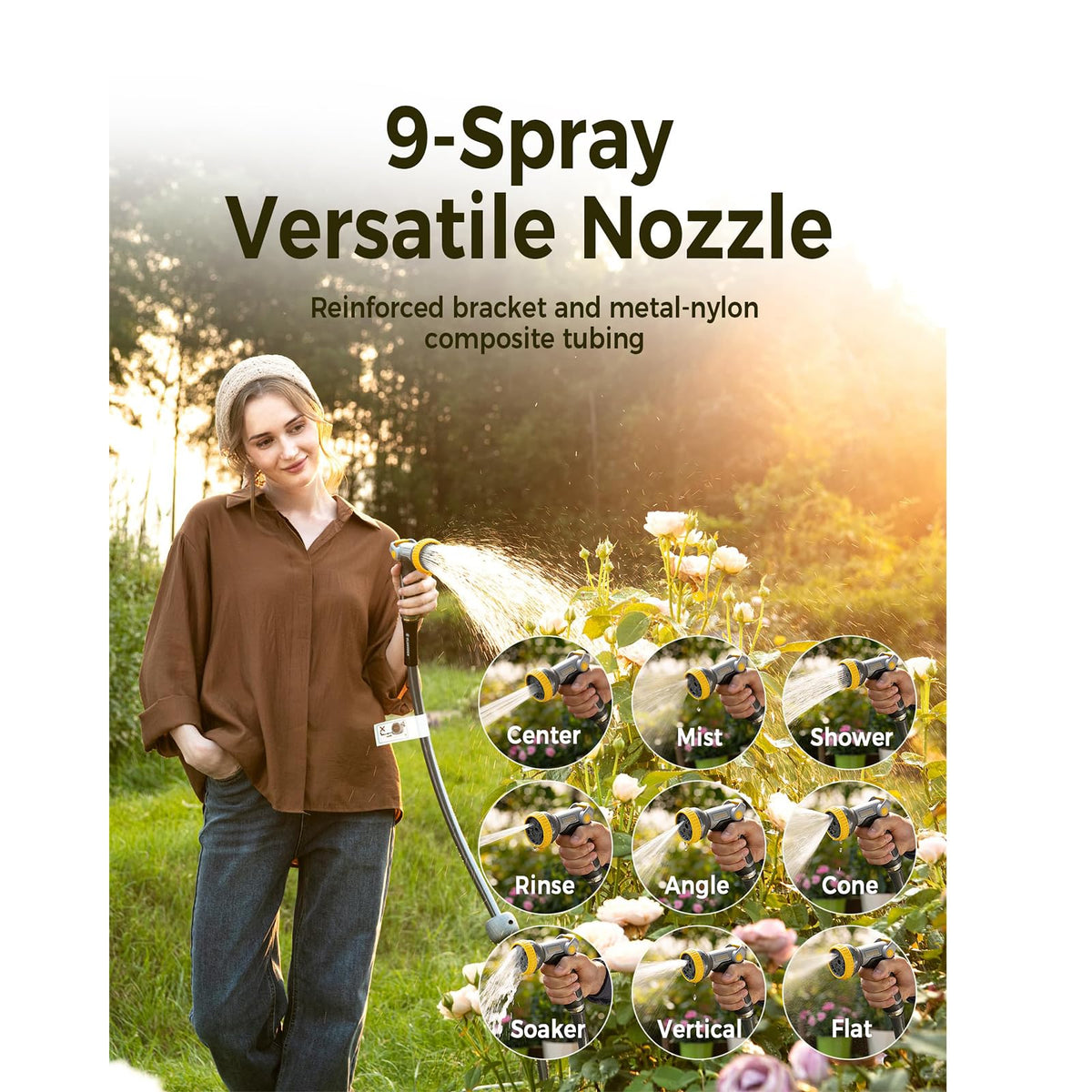 5/8 in x 100 ft Retractable Garden Hose Reel Z527