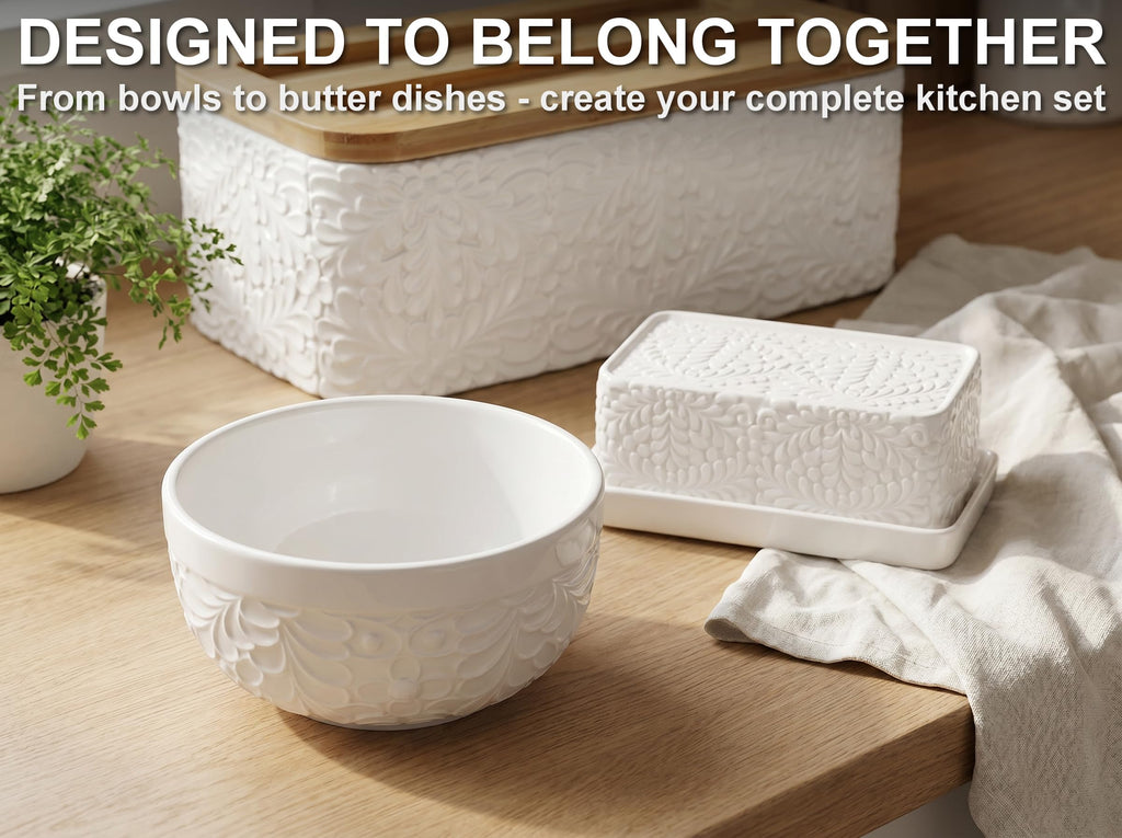 22 Oz Ceramic Bowls Set of 4 V614