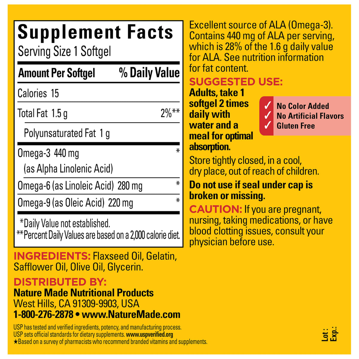 Omega 3 6 9 Supplements 150 Softgels M590726
