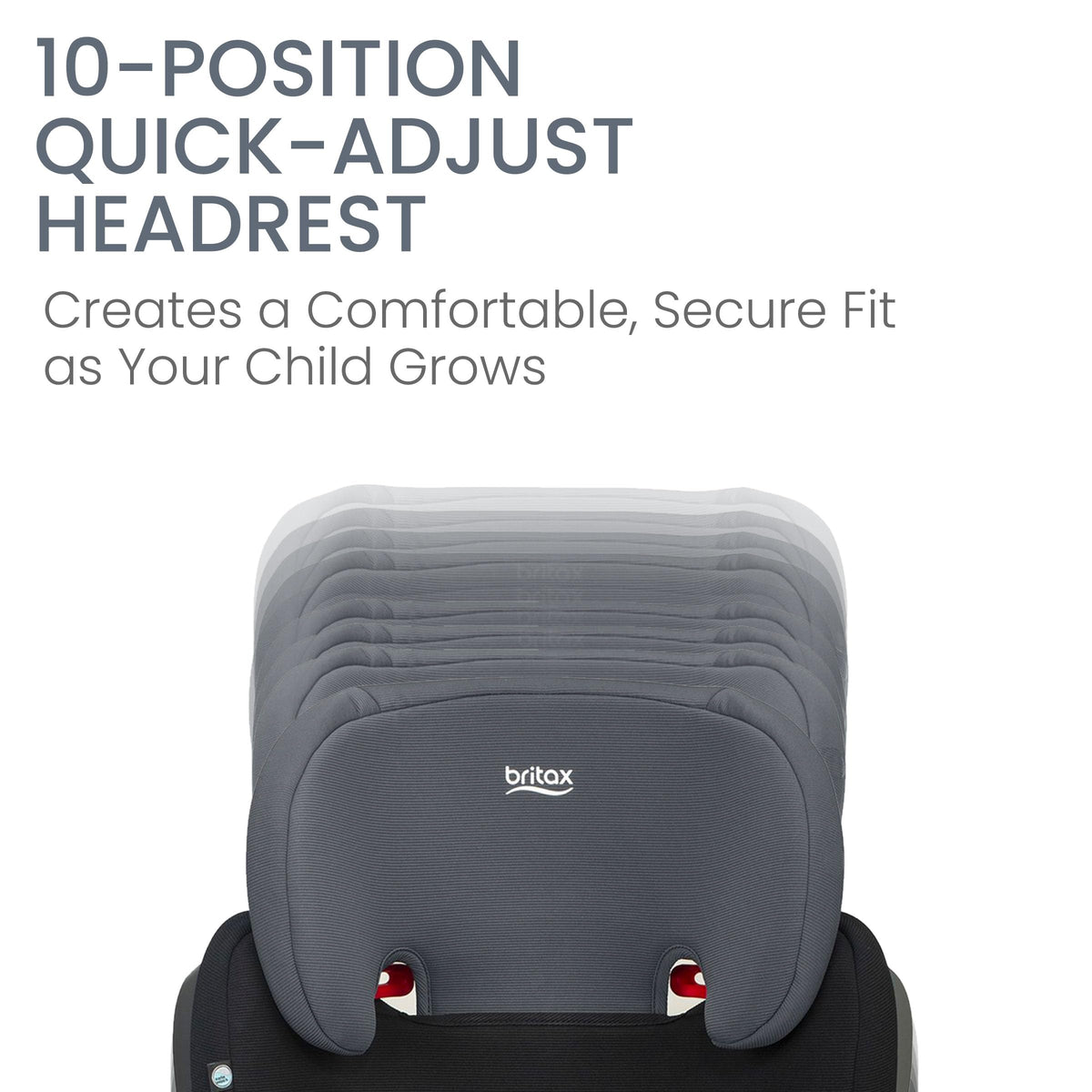 Black Backless Belt-Positioning Booster Seat B641
