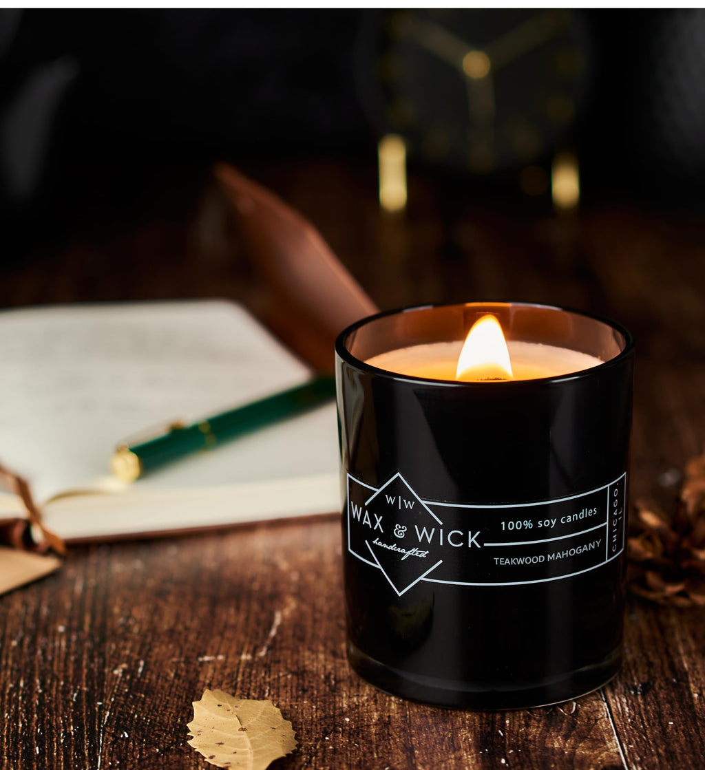 12oz Soy Wax Double Wood Wick Scented Candle A4956