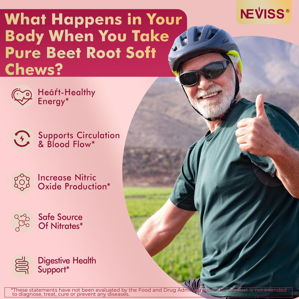 Beet Root Nitric Oxide Supplement 1500mg 60 Cts B301