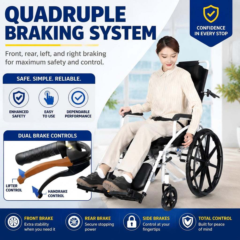 Folding Compact Wheelchair A4512