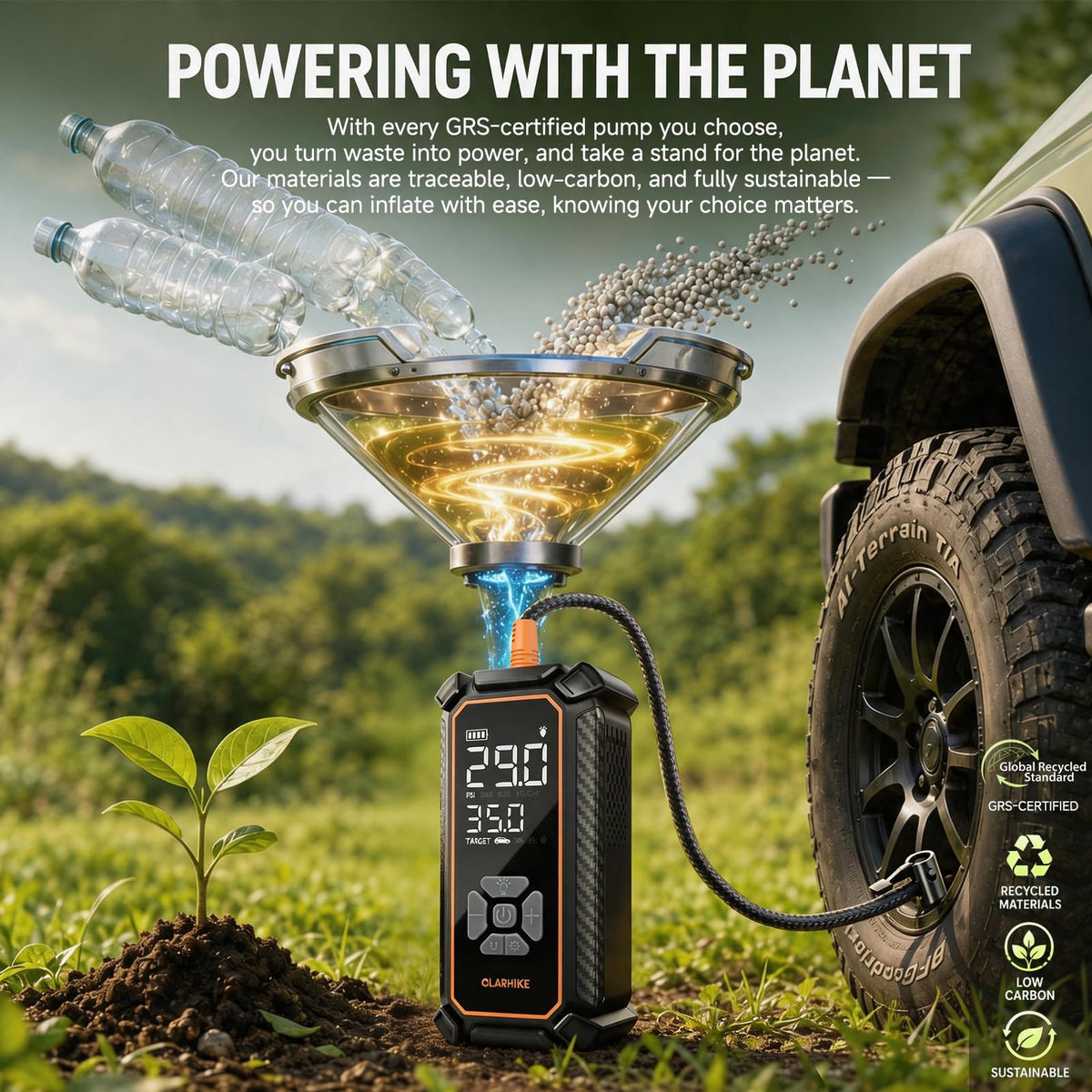 Portable Air Compressor Dual Power V380