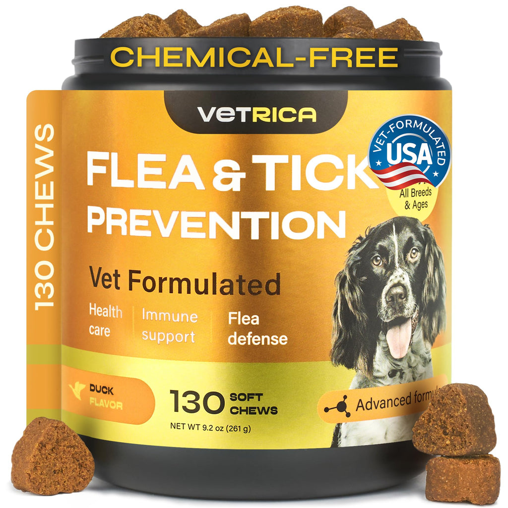 Flea and Tick Chewable Soft Treats for Dogs D38296