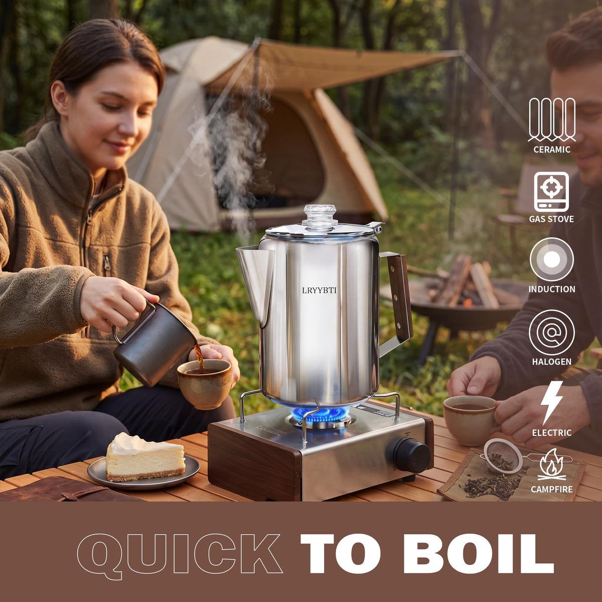 Stainless Steel 9 Cup Coffee Percolator U826607