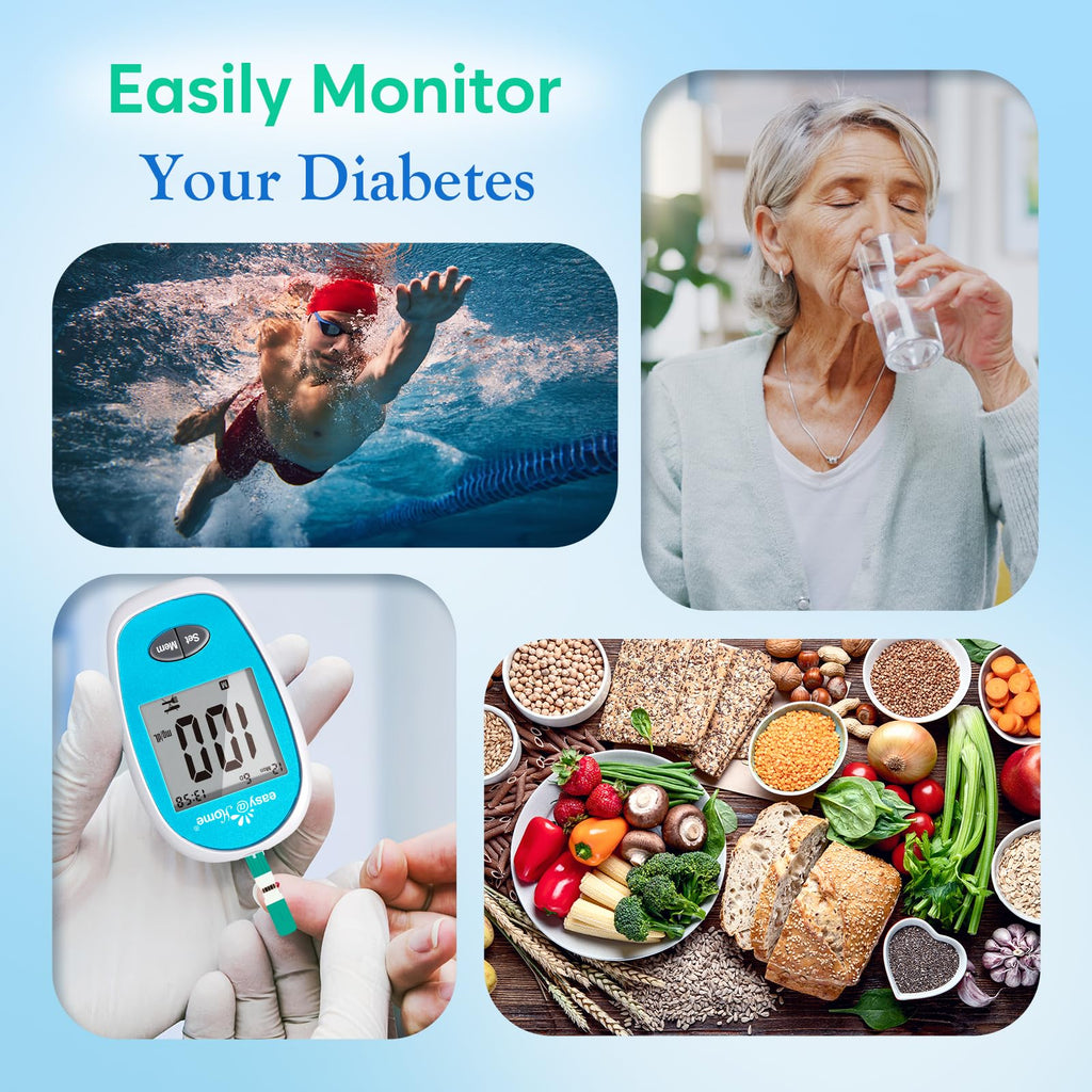 Wireless Glucose Monitor Kit, 100-Strip Blood Sugar Testing Kit W149