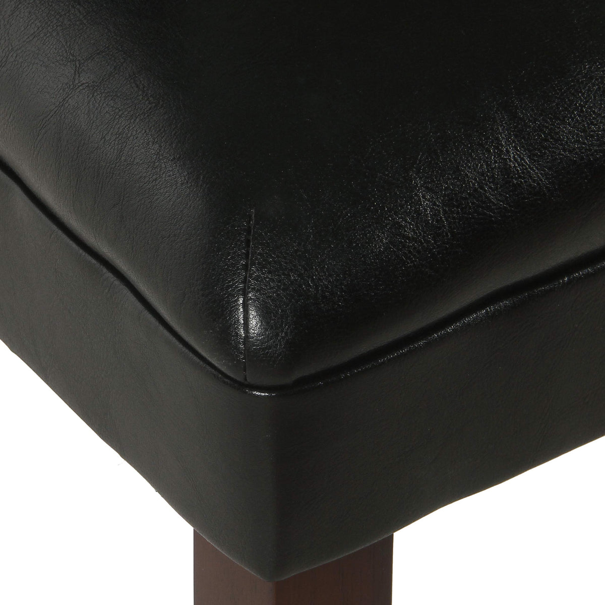 Black Faux Leather Dining Chair Set of 2 P2663