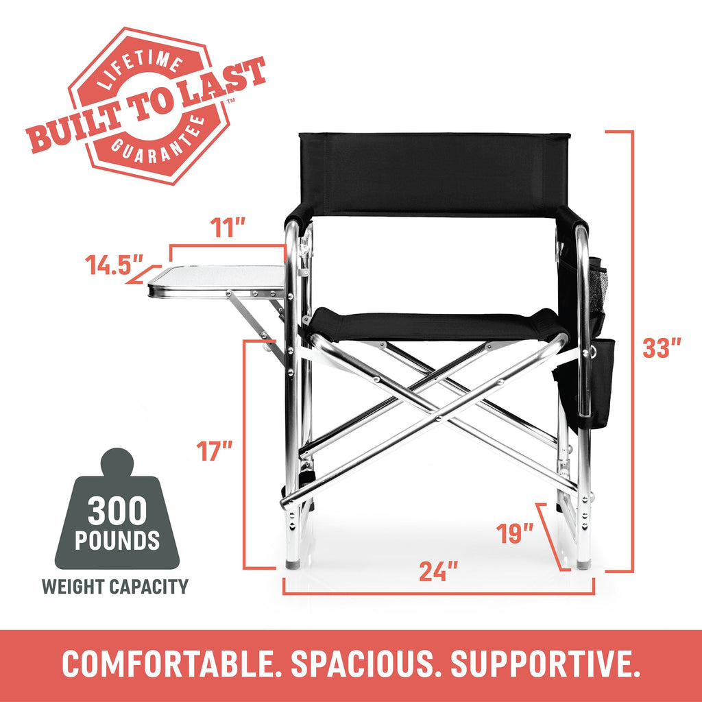 Lightweight Aluminum Folding Outdoor Camping Chair with Side Table A94266
