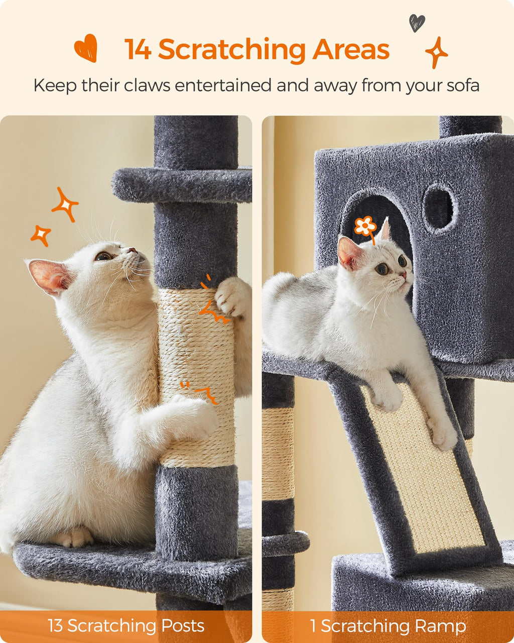 81.1-Inch Multi-Level Cat Tree Z24186