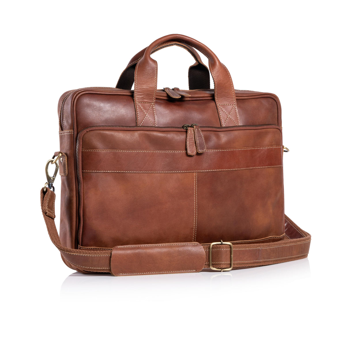 16 Inch Leather Laptop Messenger Bag E44833
