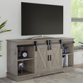 65-Inch TV Stand with Sliding Barn Doors E9299