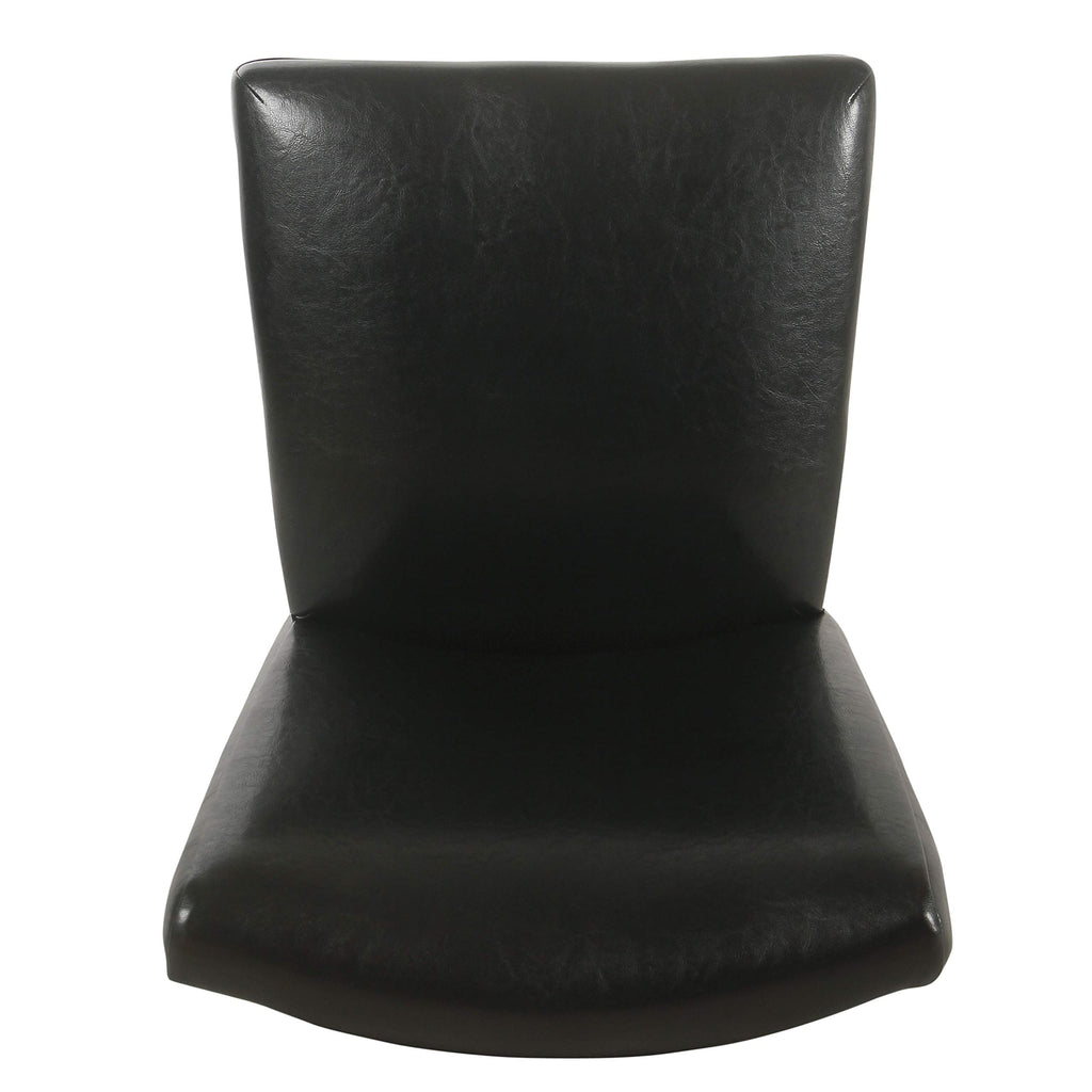 Black Faux Leather Dining Chair Set of 2 P2663