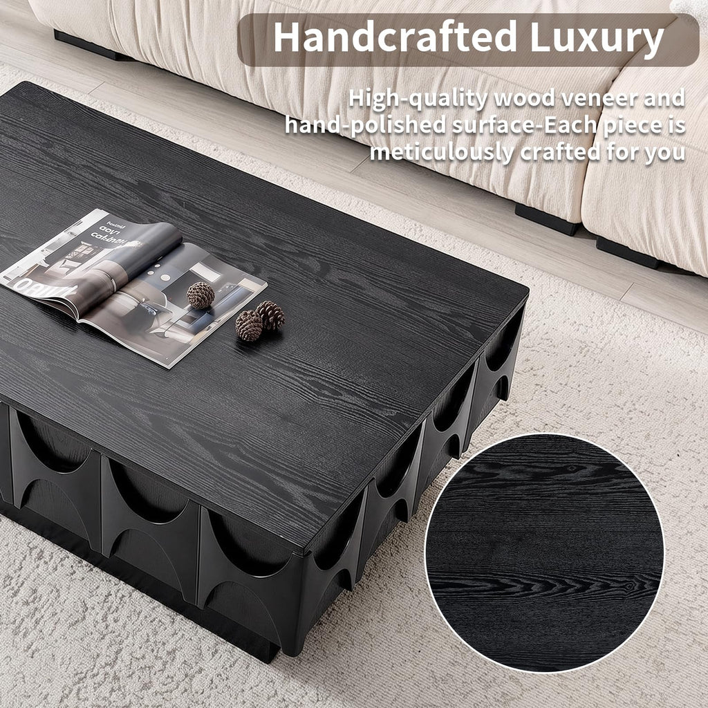 Black Coffee Table with Hidden Storage K22764
