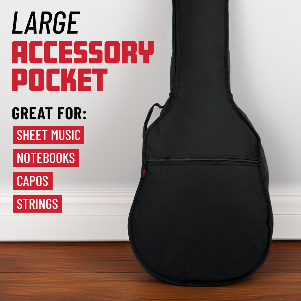 Foam Padded Acoustic Bass Guitar Gig Bag J249