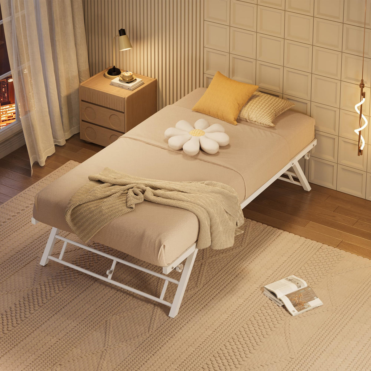 Twin Pop Up Trundle Bed J44706