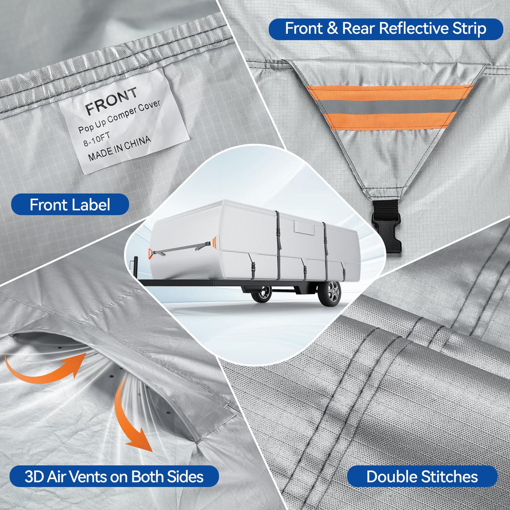 14'-16' Waterproof Oxford Fabric Camper Cover F98131