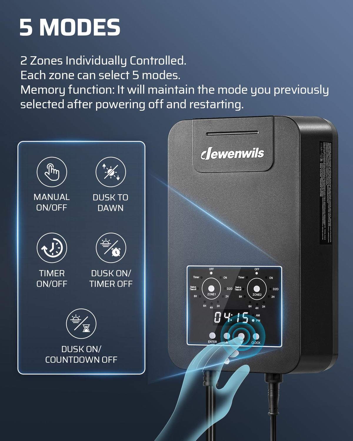 200W Low Voltage Landscape Transformer with 2 Zones E8630