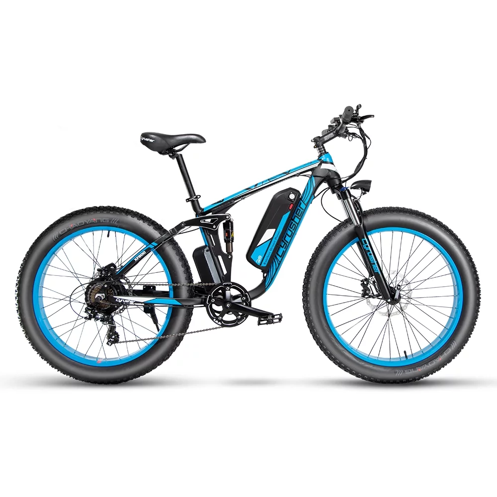 750W Electric Bicycle Adult Foldable 4.0 Fat Tire Ebike Blue 48V 13ah J215714