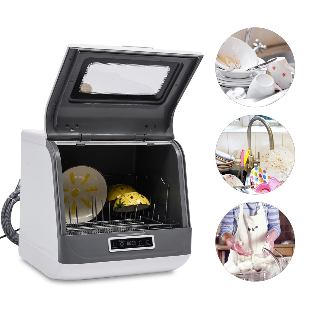 Portable Countertop Dishwasher with Air Dry E909