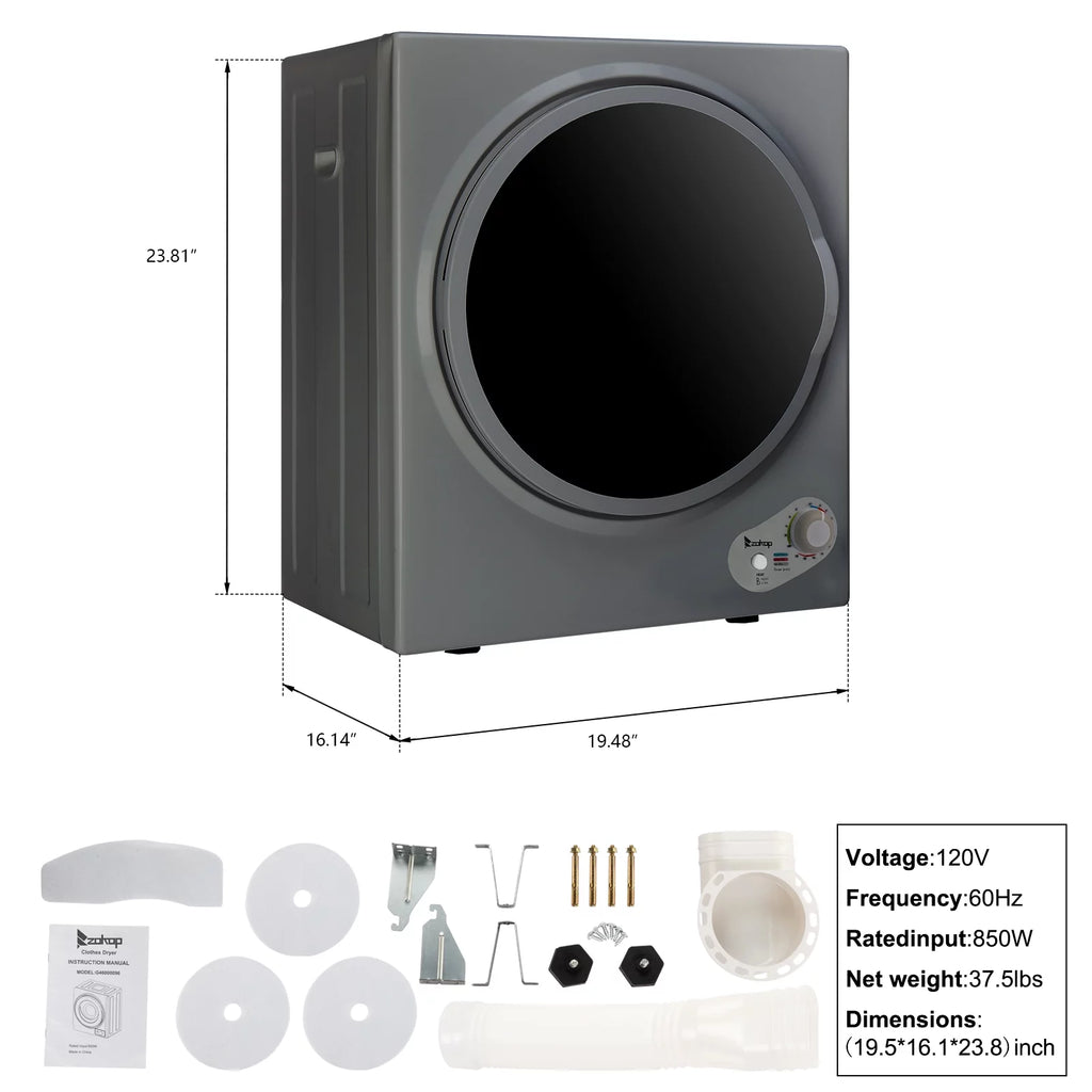1.6 cu. ft. Compact Electric Dryer F404106