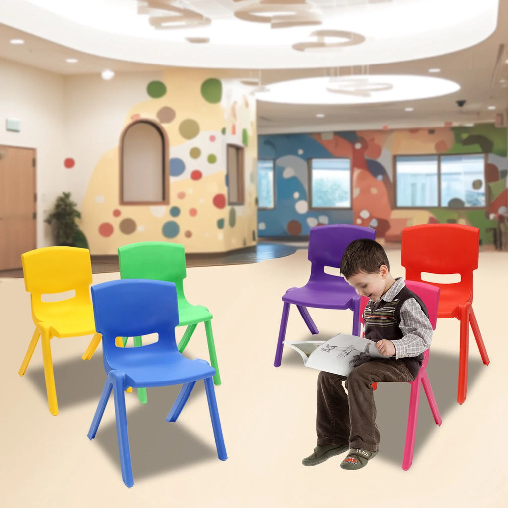 6 Pcs Kids Plastic Stackable Chairs P3494