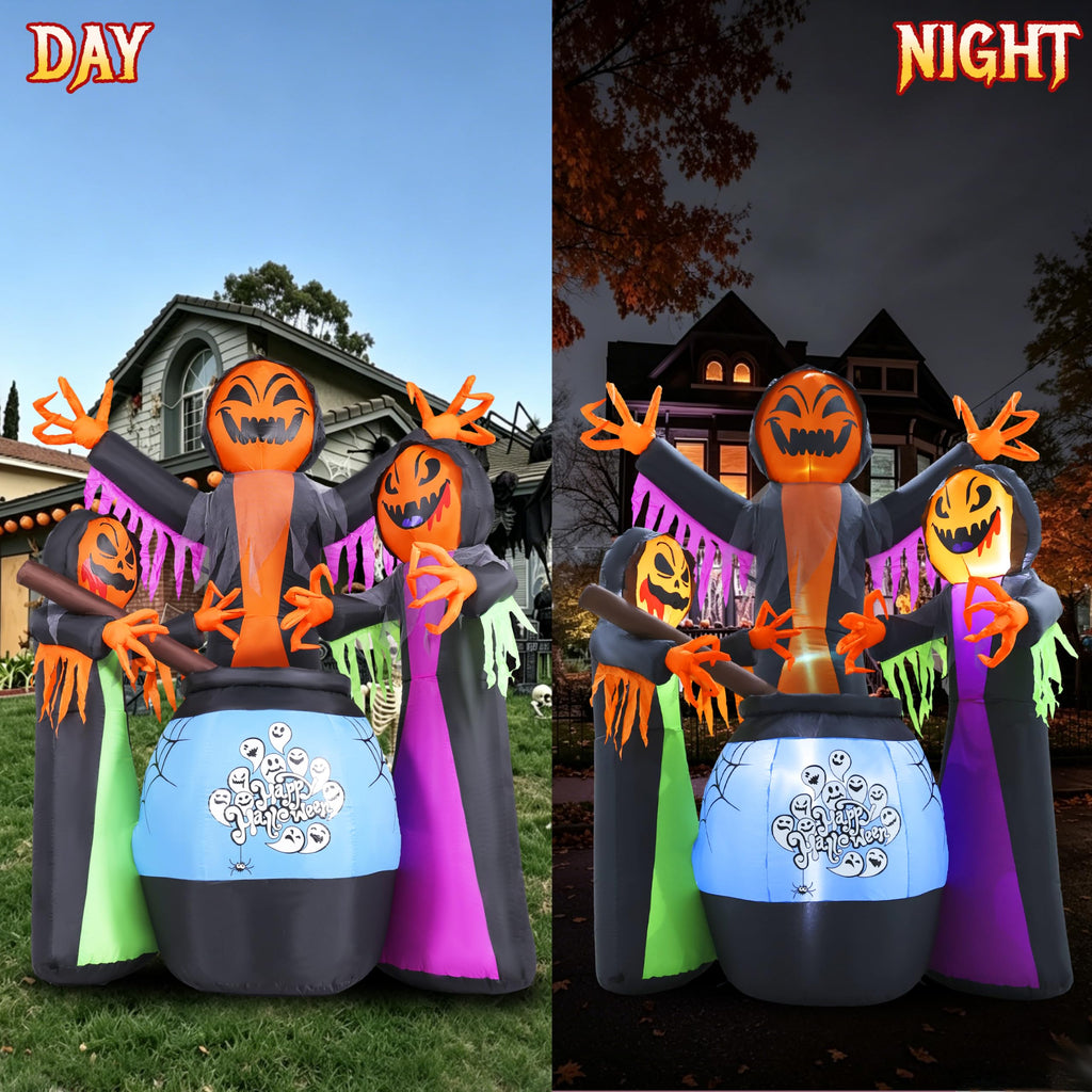 8FT Halloween Inflatable with Light Yard Decor A7637