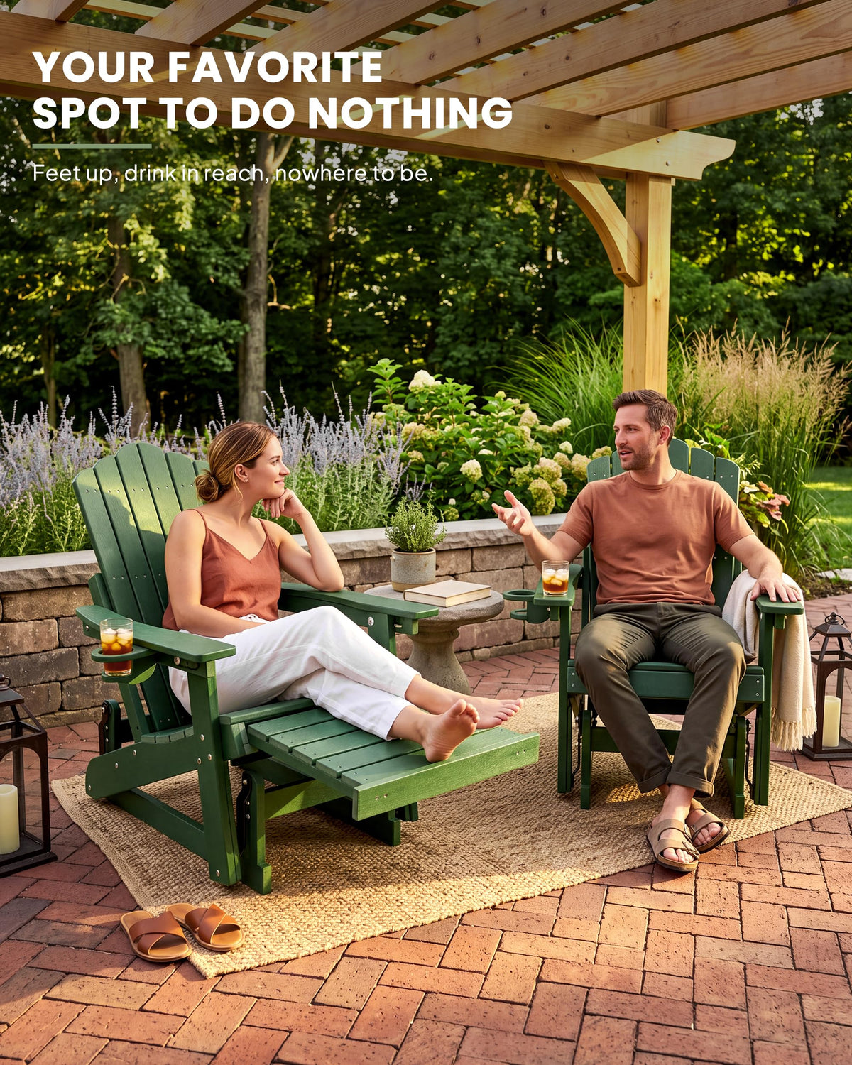 Adirondack Glider Chair Set of 2 C912510