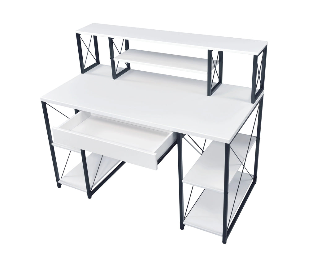 White & Black Desk J283