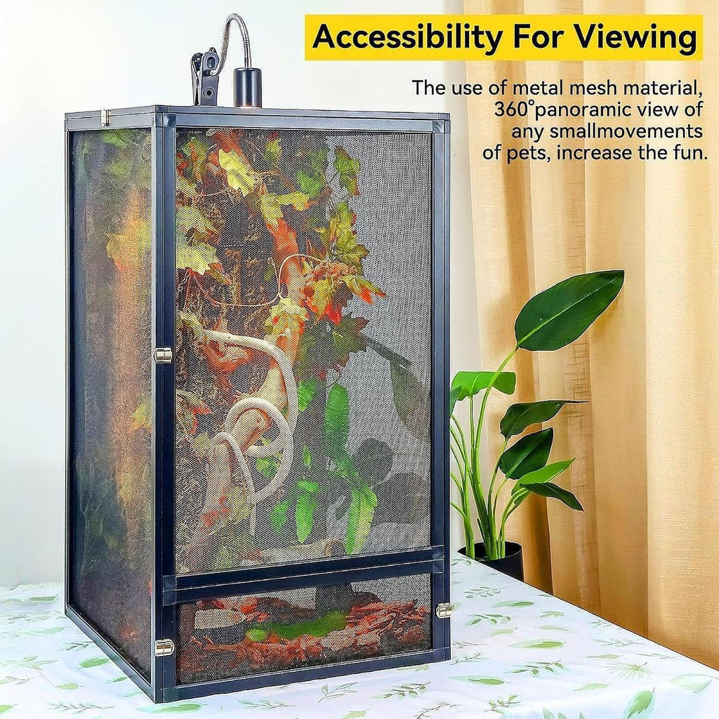 Aluminum Reptile Terrarium with Screen 45x45x80cm S269