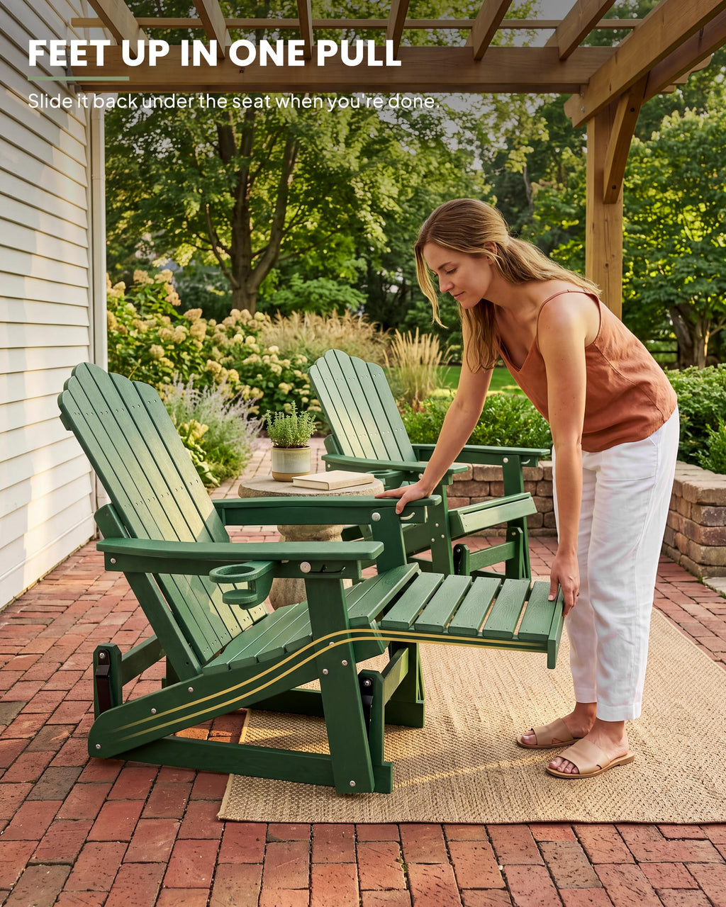 Adirondack Glider Chair Set of 2 C912510
