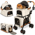 Double Pet Stroller with Detachable Carriers F91732