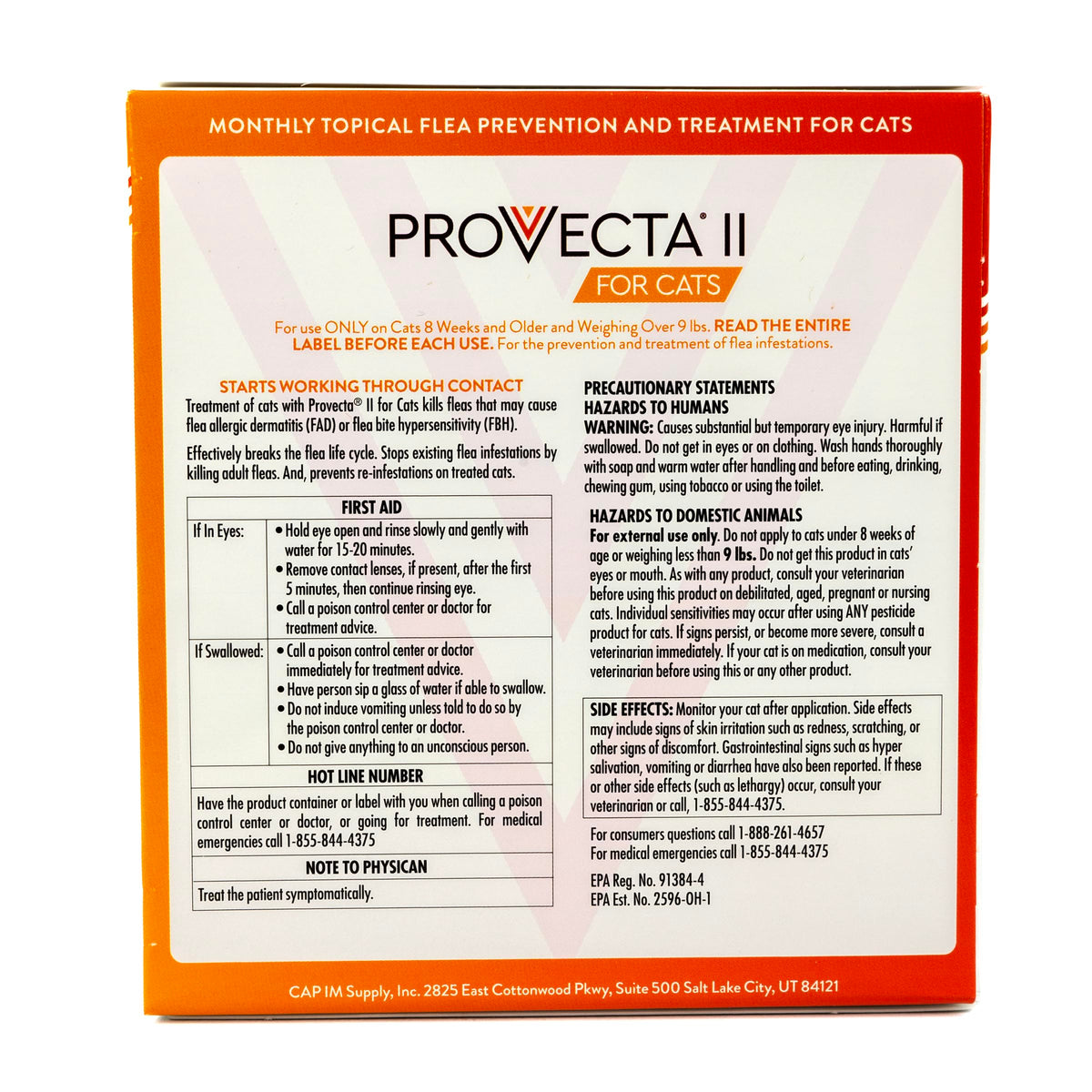 Flea Treatment for Large Cats Over 9 lbs, 4-Month Supply H81414
