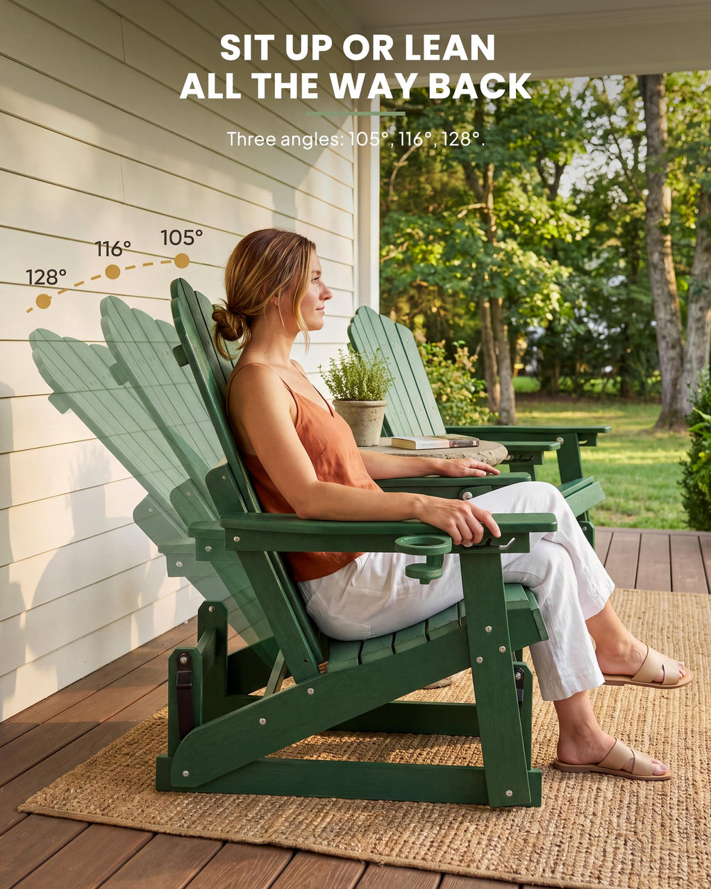 Adirondack Glider Chair Set of 2 C912510