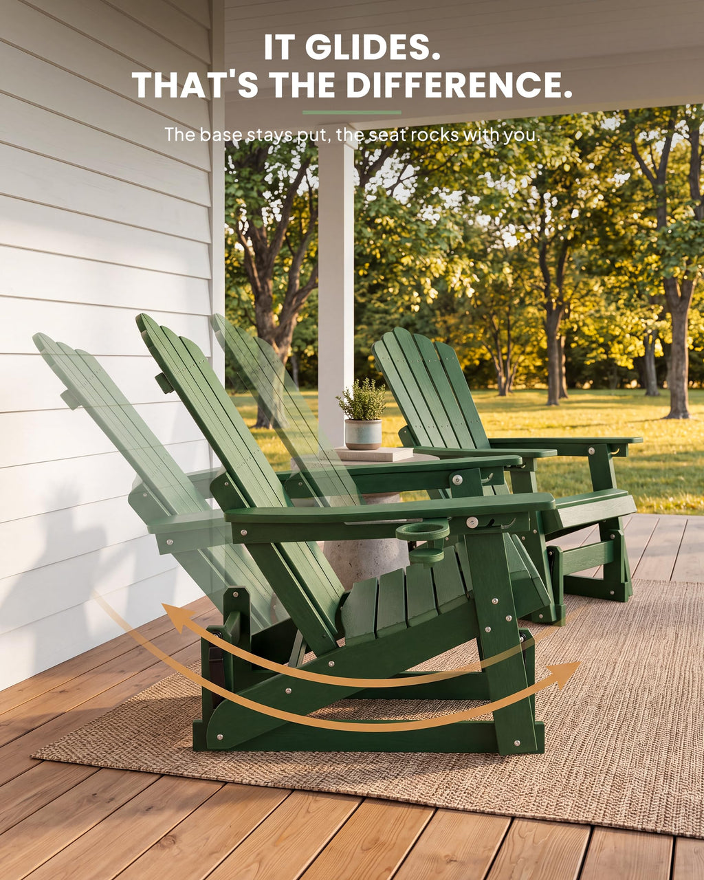 Adirondack Glider Chair Set of 2 C912510
