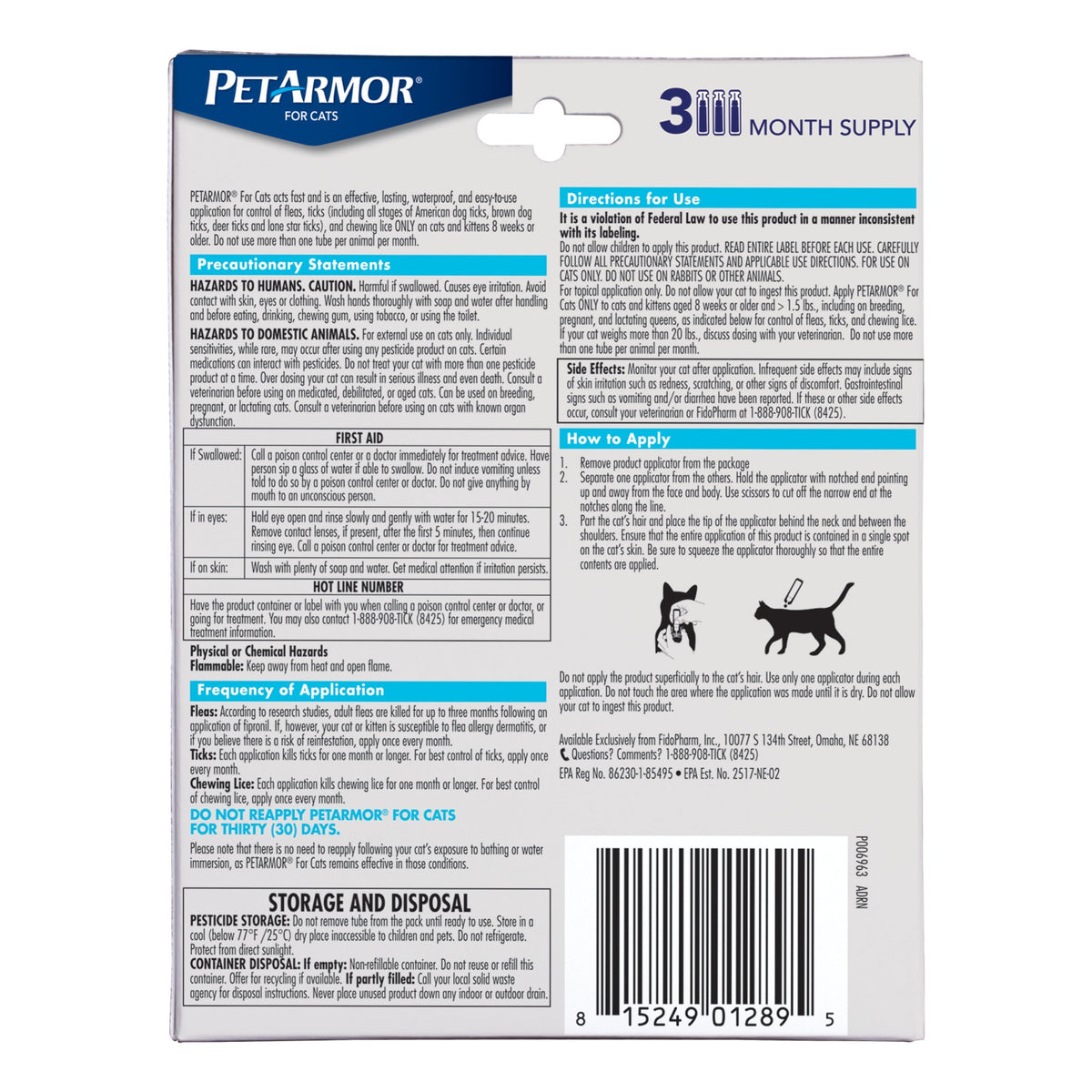 Flea & Tick Treatment for Cats C542458