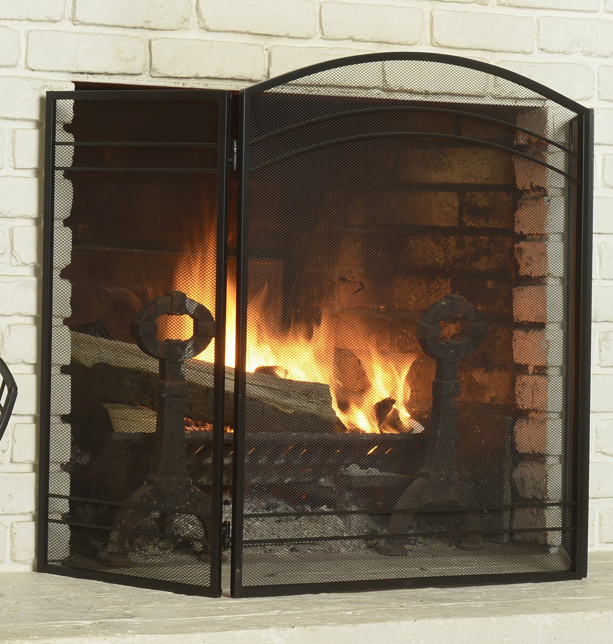 Black Fireplace Screen W897920