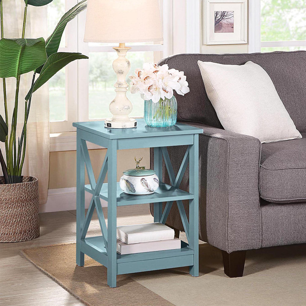 End Table with Shelves I71237