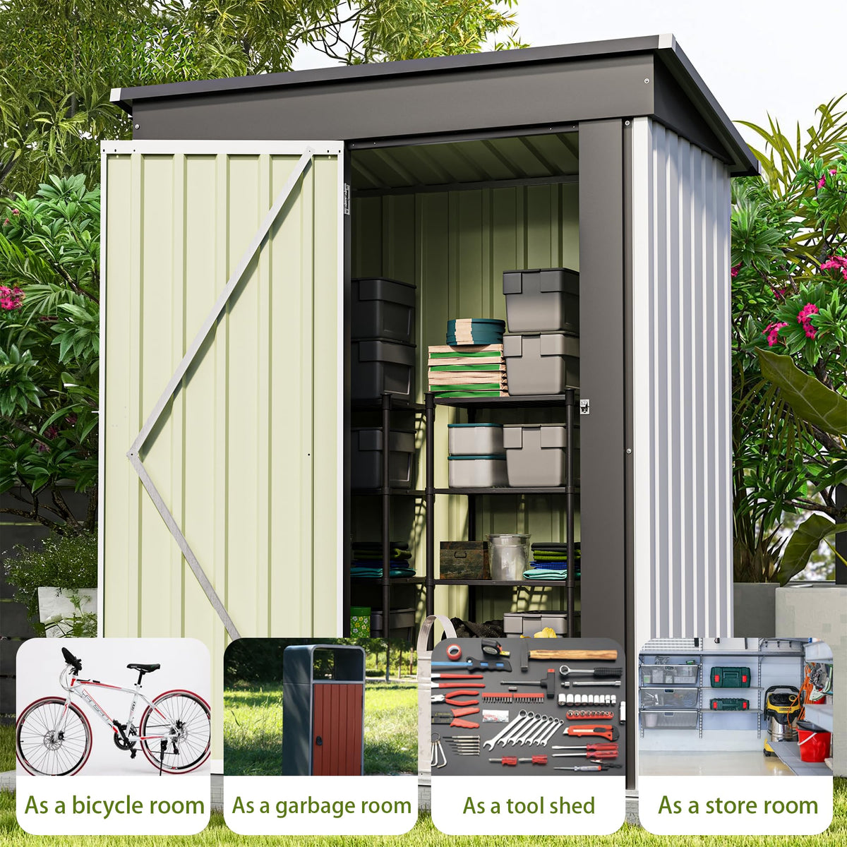 5x3 FT Outdoor Storage Shed O575540